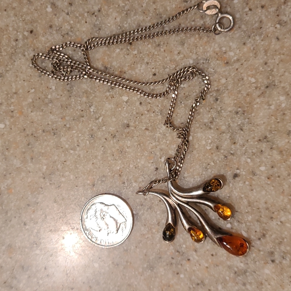 Tricolor Amber Necklace